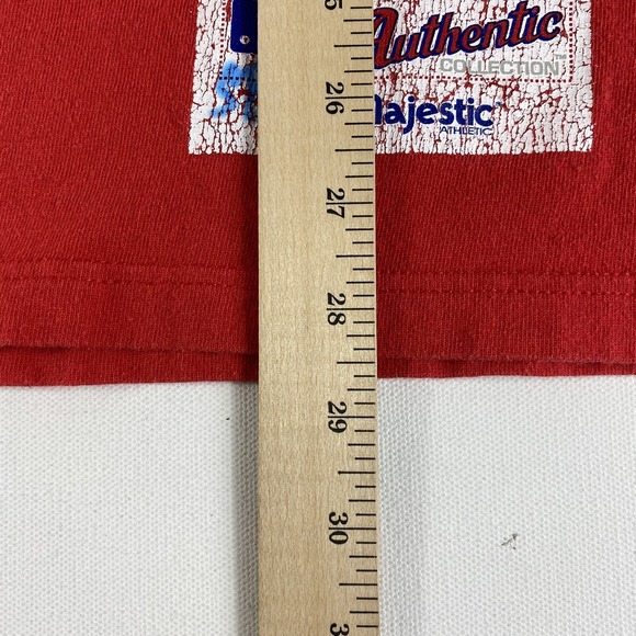 Vintage Boston Red Sox T-Shirt Mens Medium Red MLB Baseball Majestic Tee - Picture 7 of 11